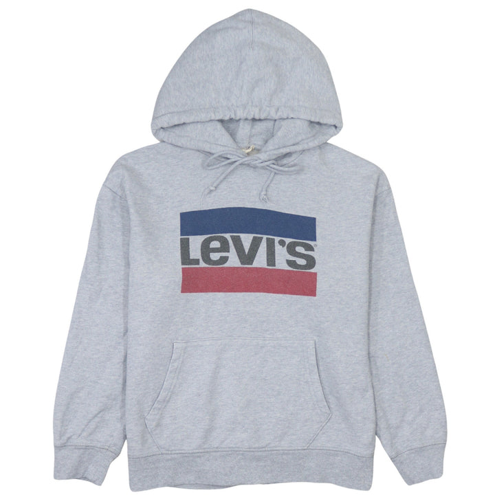 Levi's Men's Grey Pullover Logo Hoodie Size S