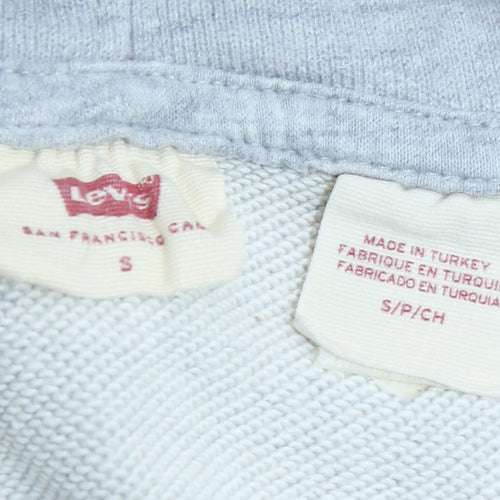 Levi's Men's Grey Pullover Logo Hoodie Size S