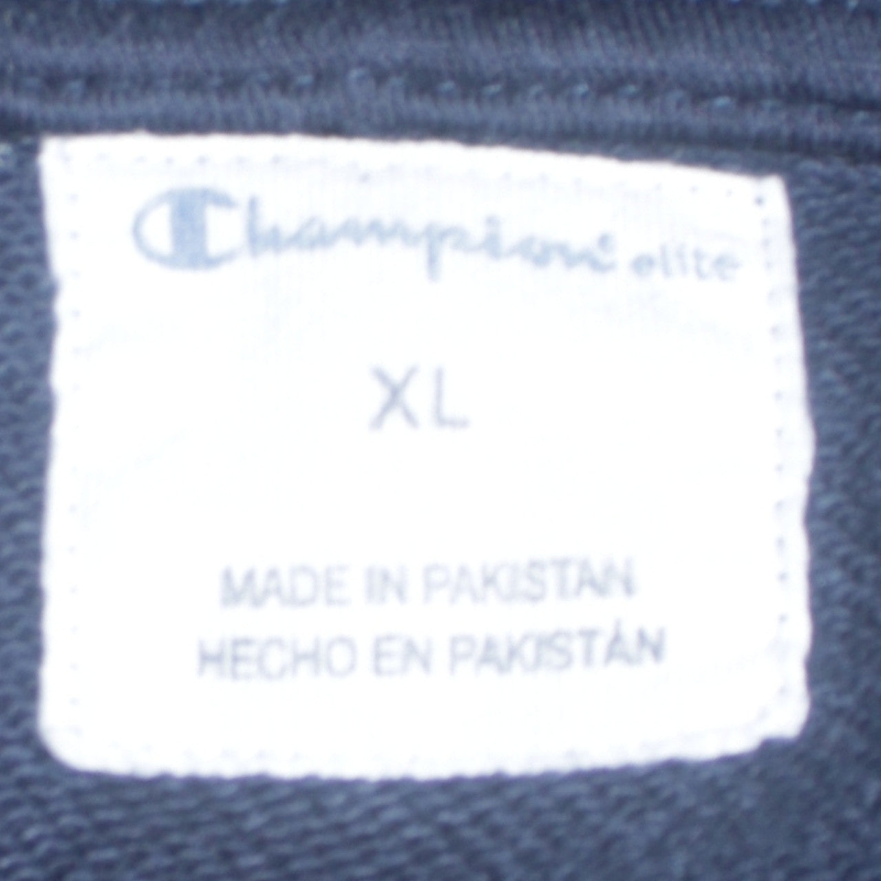 Champion Men's Blue XL Pullover Hoodie Embroidered Logo Sweatshirt