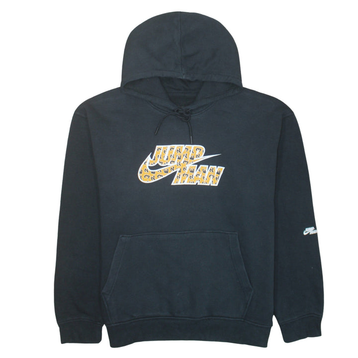 Jordan Mens Black Pullover Hoodie L Graphic Print Sportswear