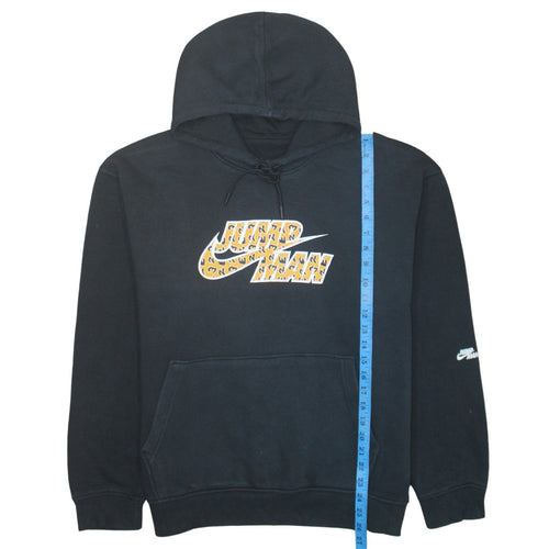 Jordan Mens Black Pullover Hoodie L Graphic Print Sportswear