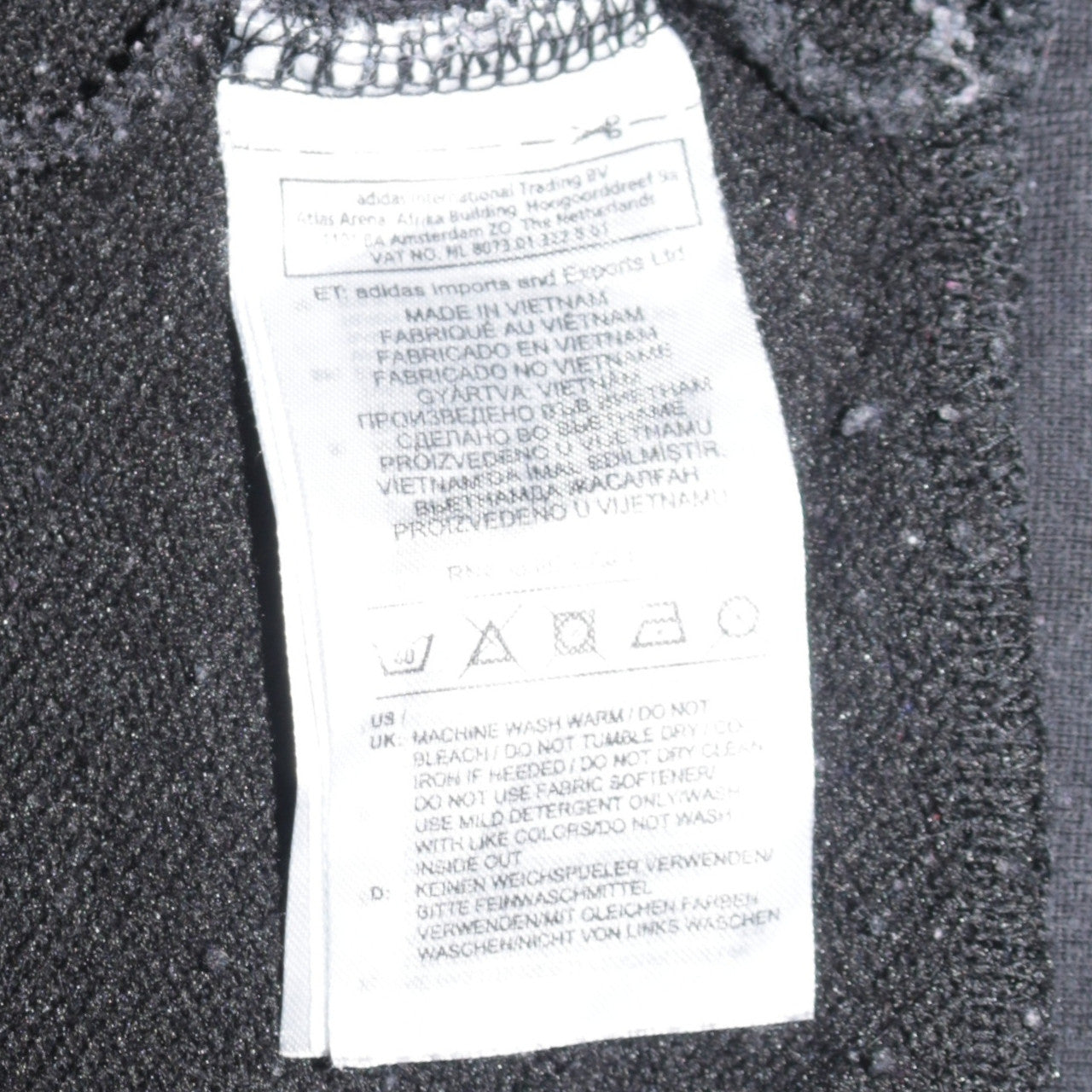 Adidas Womens Black Pullover Hoodie Size 12-14 Cotton Blend