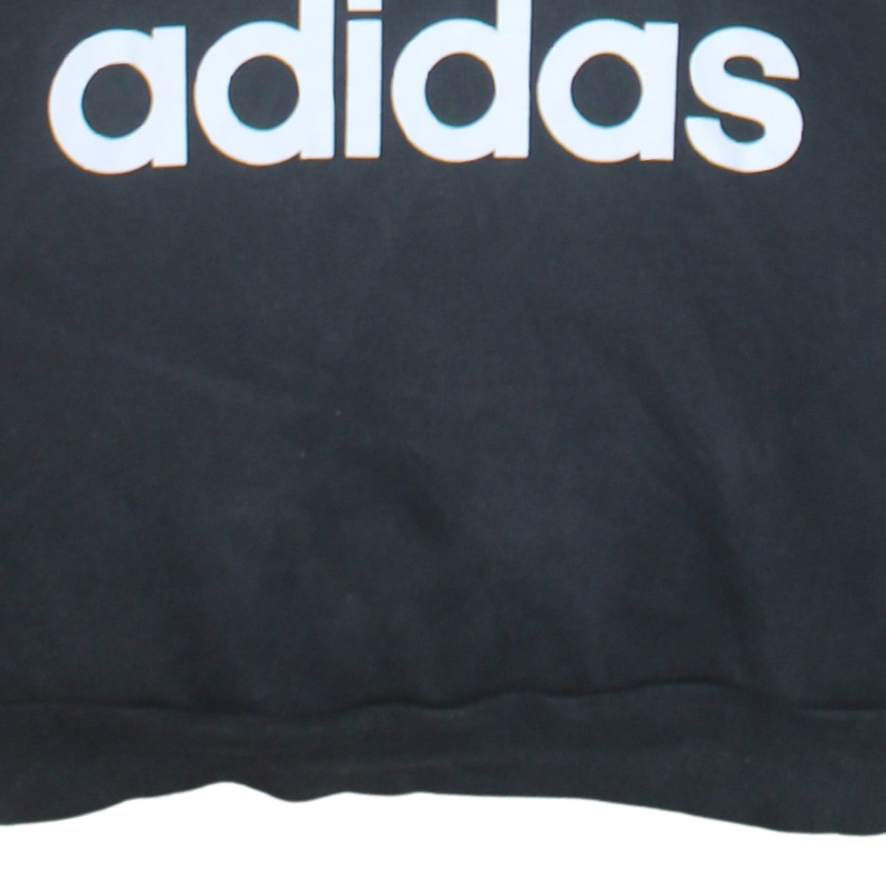 Adidas Womens Black Pullover Hoodie Size 12-14 Cotton Blend