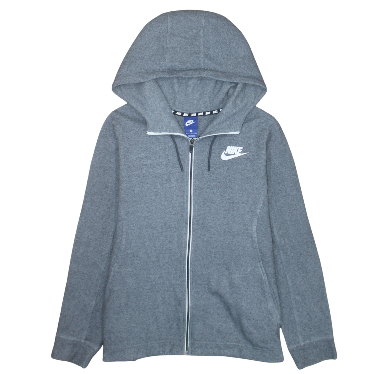 Nike Men's Grey XL Full Zip Hoodie Sweatshirt
