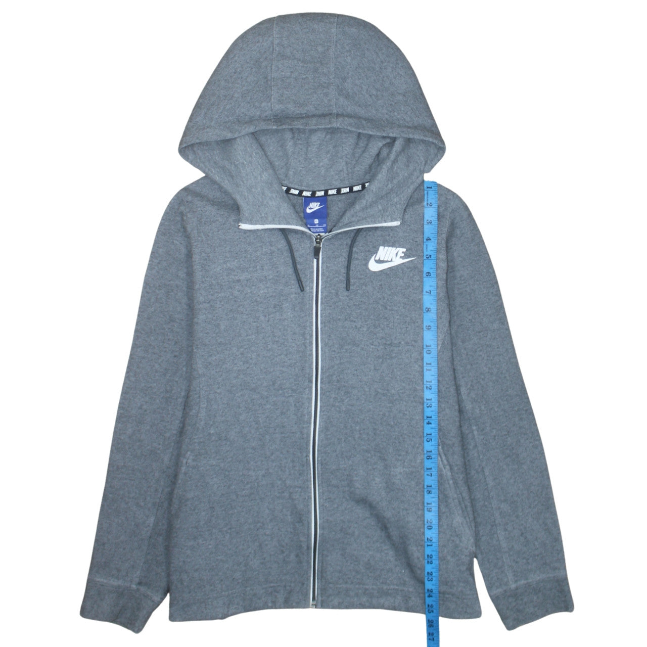 Nike Men's Grey XL Full Zip Hoodie Sweatshirt