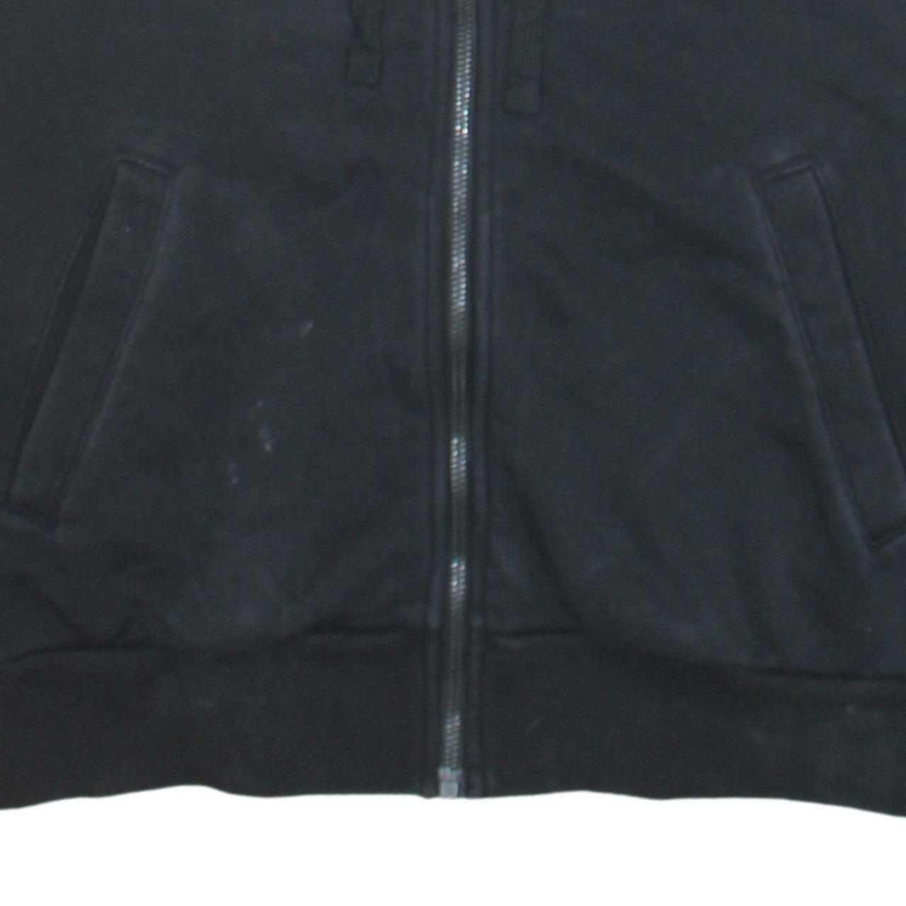 Adidas Women's Black Small Full Zip Hoodie with Striped Sleeves