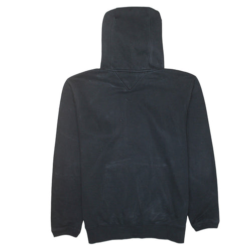 Tommy Jeans Mens Black XL Pullover Hoodie Classic Logo Sweatshirt