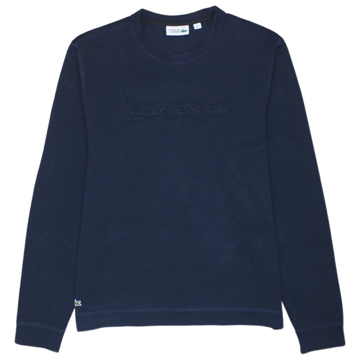 Lacoste Sport Men’s Blue Crew Neck Pullover Sweatshirt L