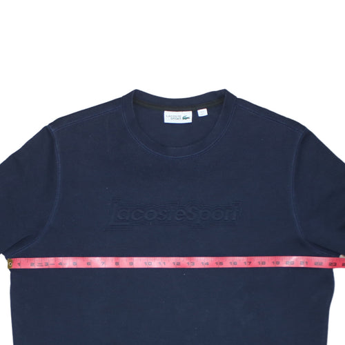 Lacoste Sport Men’s Blue Crew Neck Pullover Sweatshirt L