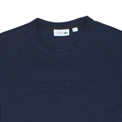 Lacoste Sport Men’s Blue Crew Neck Pullover Sweatshirt L