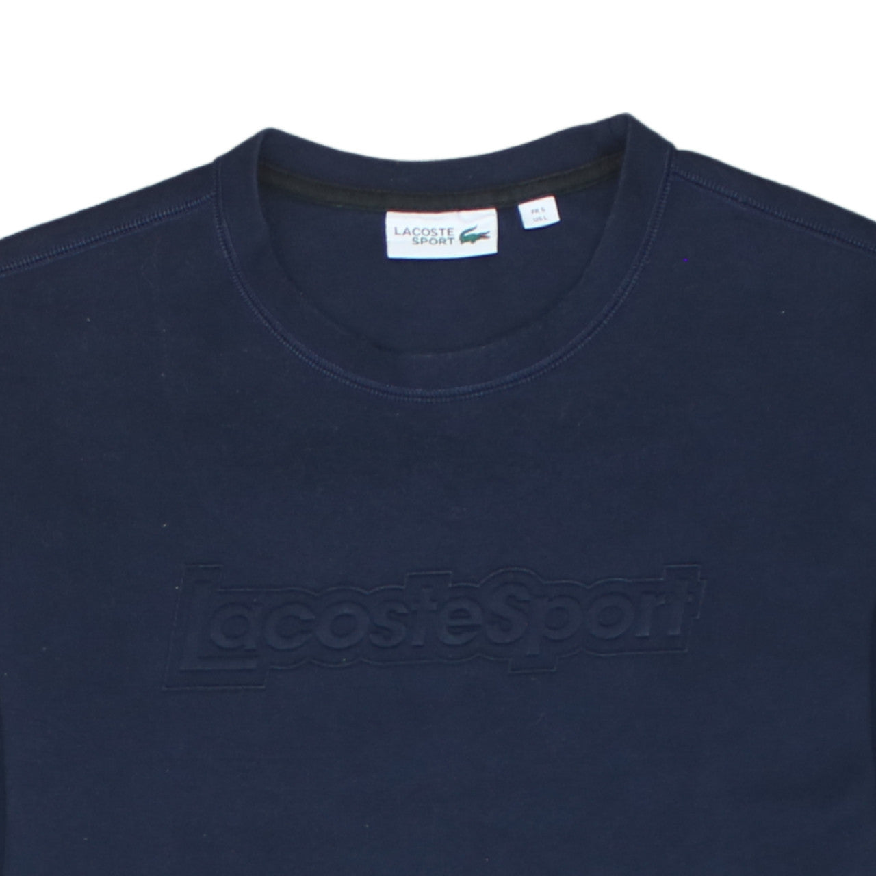 Lacoste Sport Men’s Blue Crew Neck Pullover Sweatshirt L