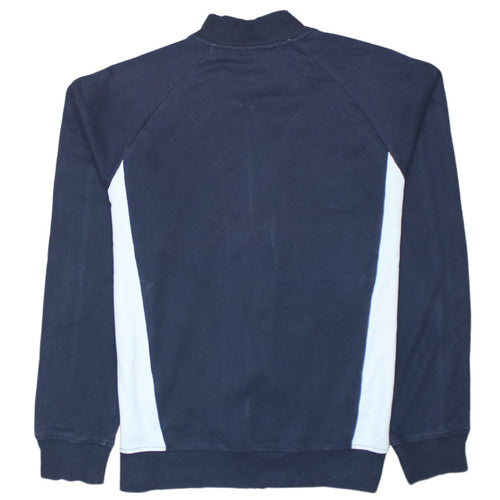 Adidas Mens Navy Blue Track Jacket M Full Zip Windbreaker