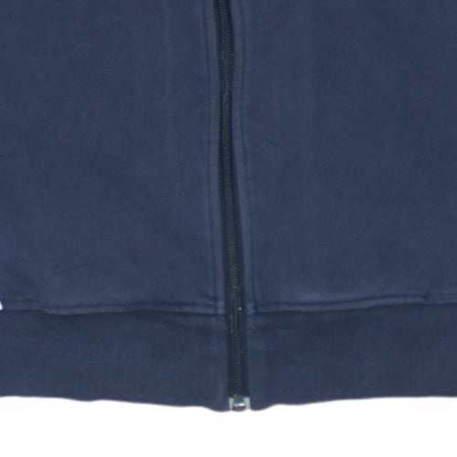 Adidas Mens Navy Blue Track Jacket M Full Zip Windbreaker