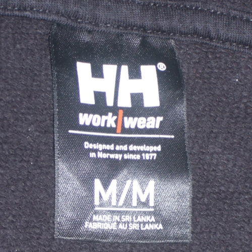 Helly Hansen Men’s Black Pullover Hoodie Size M Workwear Fleece