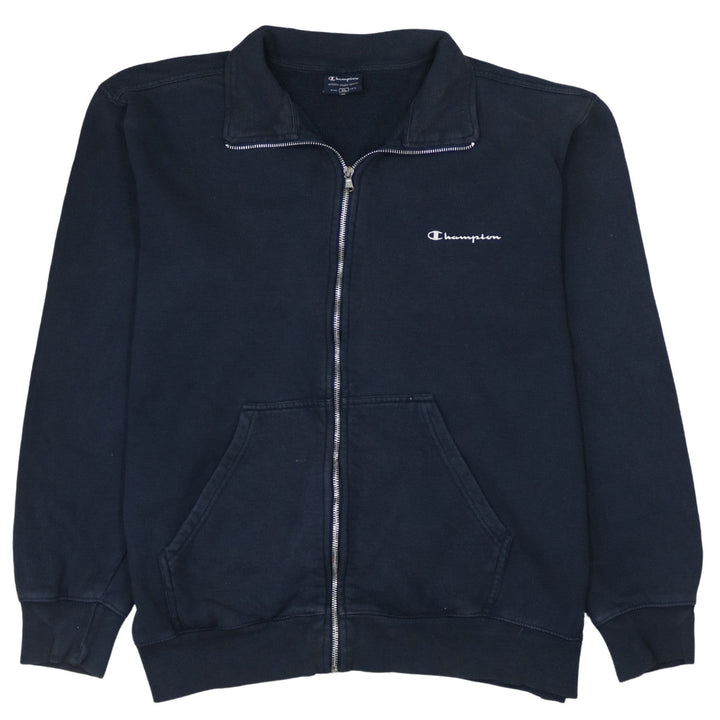 Champion Men's Black XL Full Zip Track Jacket Fleece