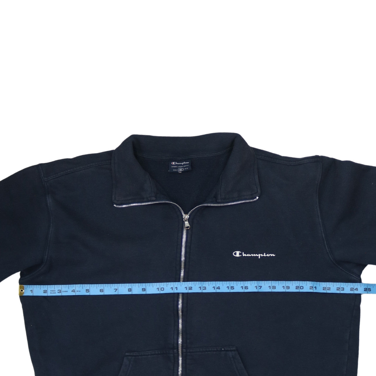 Champion Men's Black XL Full Zip Track Jacket Fleece