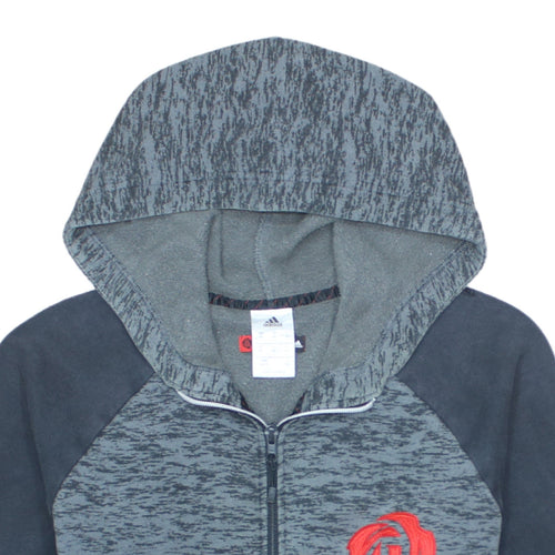 Adidas Men’s Grey Full Zip Hoodie XS Sports Fleece Jacket