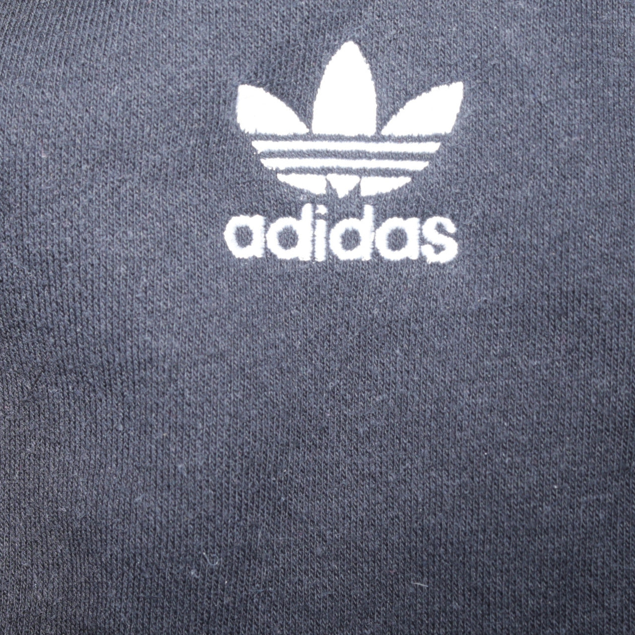 Adidas Men's Black Small Pullover Sweatshirt Crew Neck Logo Stripe