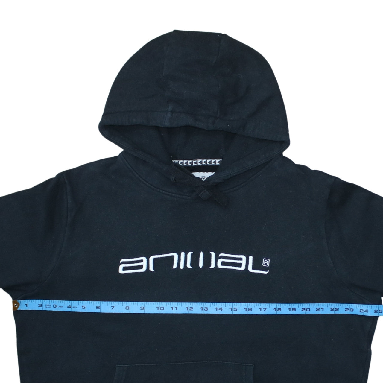 Animal Women Black Pullover Hoodie UK 16 Cotton Logo Print Casual