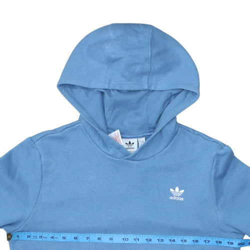 Adidas Boys Blue Pullover Hoodie XL 15-16 Years Hooded Fleece Sweatshirt