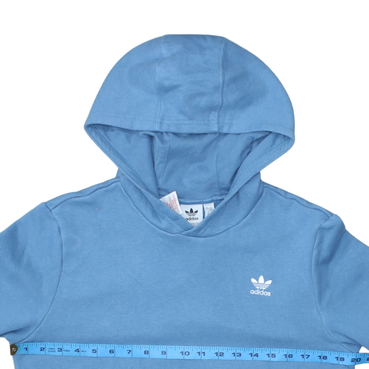 Adidas Boys Blue Pullover Hoodie XL 15-16 Years Hooded Fleece Sweatshirt