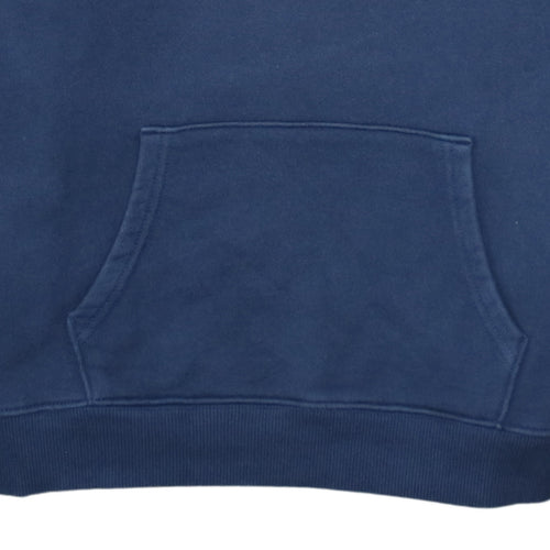 Tommy Jeans Women Navy Blue Large Pullover Hoodie Cotton Casual