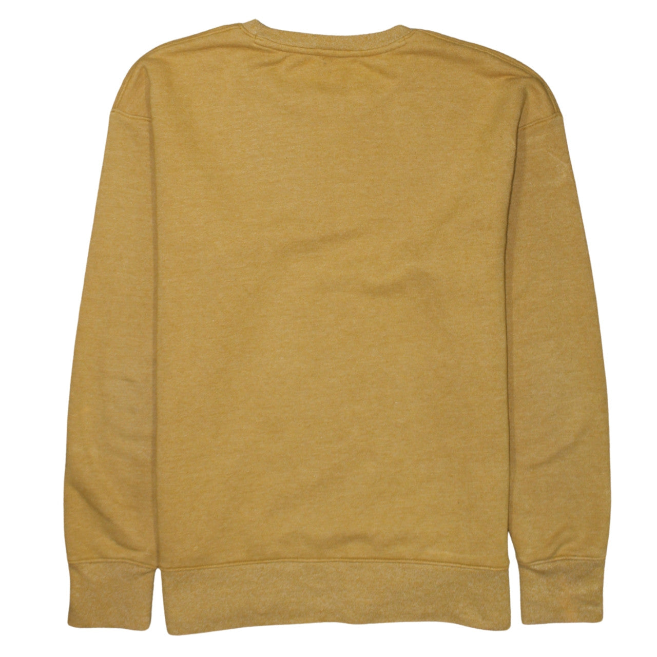 Nike Womens Mustard Yellow Pullover Sweatshirt Size M Crew Neck