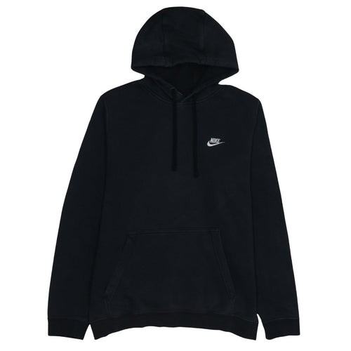 Nike Men's Black Pullover Hoodie L Sports Fleece Sweatshirt