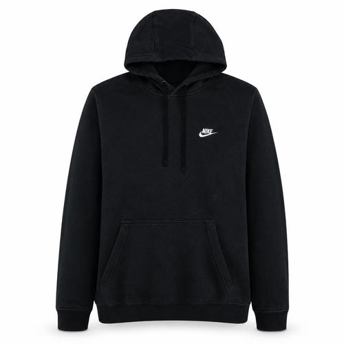 Nike Men's Black Pullover Hoodie L Sports Fleece Sweatshirt