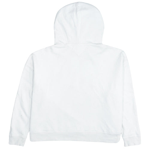 Tommy Hilfiger Women's White Embroidered Pullover Hoodie UK 20