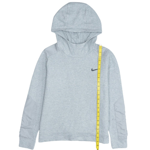 Nike Men's Grey Pullover Hoodie S Lightweight High Neck Sportswear