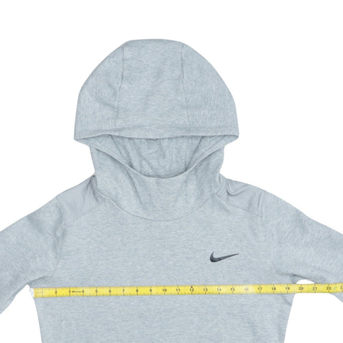Nike Men's Grey Pullover Hoodie S Lightweight High Neck Sportswear
