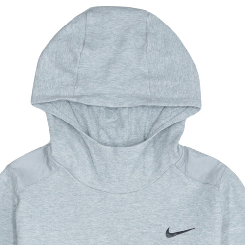 Nike Men's Grey Pullover Hoodie S Lightweight High Neck Sportswear