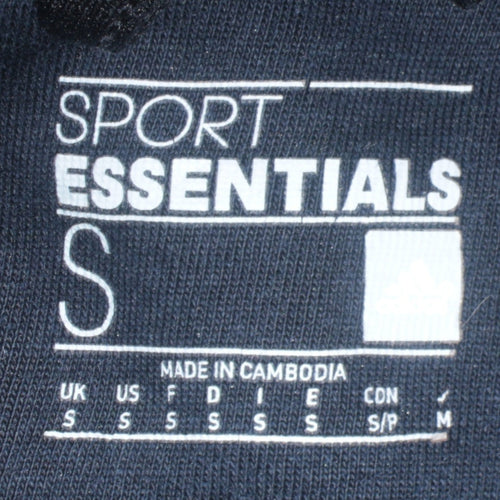 Adidas Men's Black Full Zip Hoodie Small Regular Fit Sport Essentials