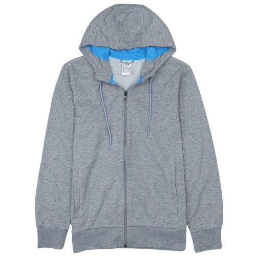 Adidas Men's Grey Full Zip Hoodie Size S Regular Fit Sportswear