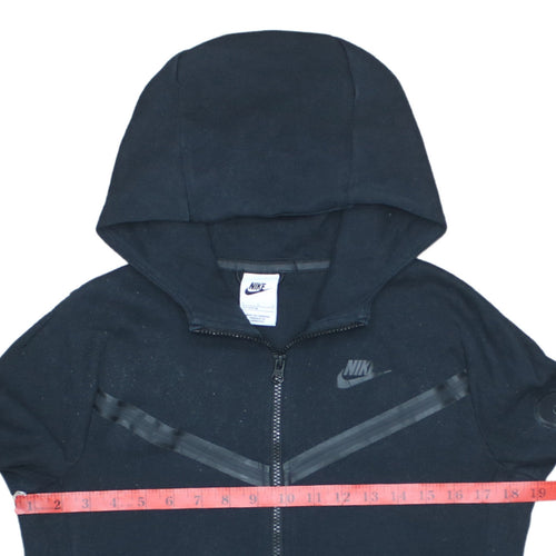 Nike Boys Black Full Zip Fleece Hoodie L 147-158cm Hooded Sweatshirt