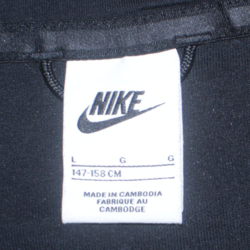 Nike Boys Black Full Zip Fleece Hoodie L 147-158cm Hooded Sweatshirt