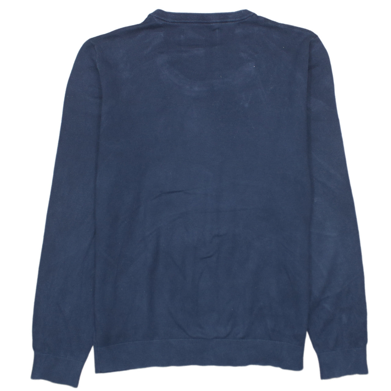 Calvin Klein Jeans Men's Blue Cotton Crew Neck Pullover Jumper 2XL