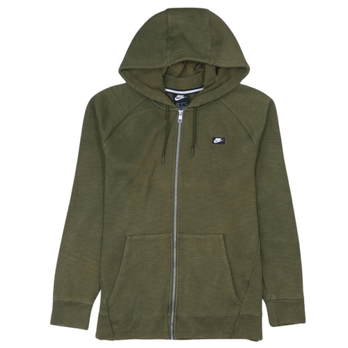 Nike Men's Green Full Zip Hoodie M Regular Fit