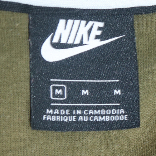 Nike Men's Green Full Zip Hoodie M Regular Fit