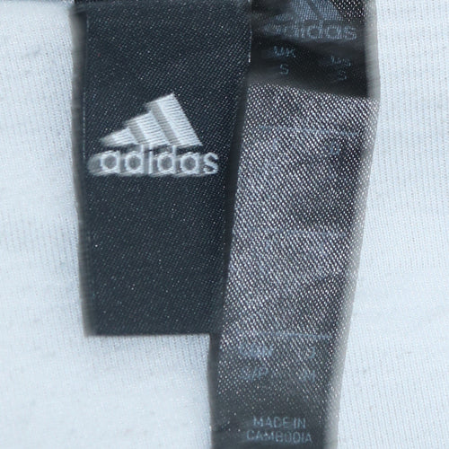 Adidas Men’s Grey Full Zip Hoodie Small Regular Fit