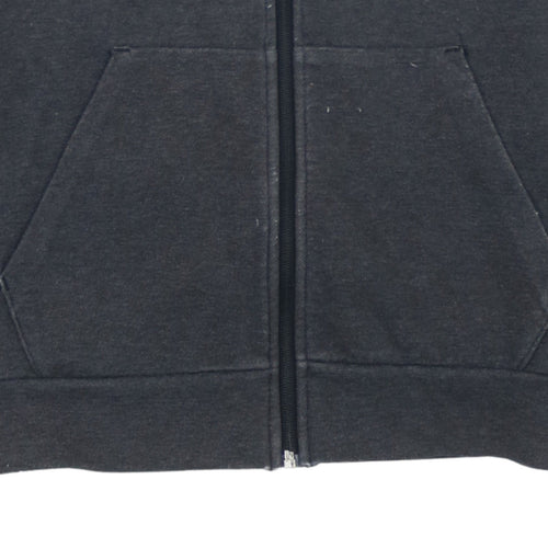 Adidas Men’s Grey Full Zip Hoodie Small Regular Fit