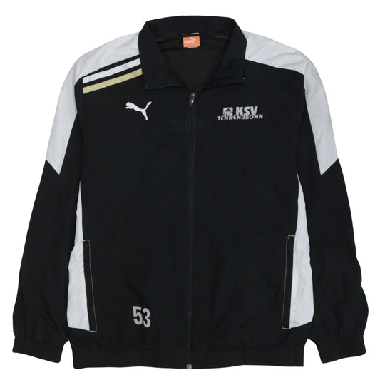 Puma Men's Black L Track Jacket KSV Tennenbronn Full Zip Sportswear