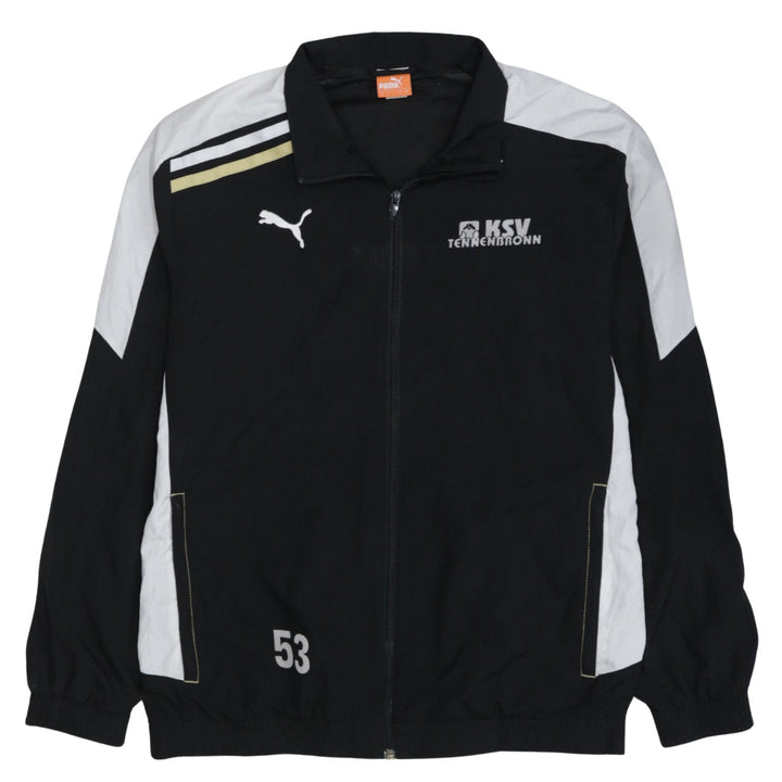 Puma Men's Black L Track Jacket KSV Tennenbronn Full Zip Sportswear