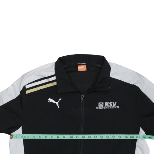 Puma Men's Black L Track Jacket KSV Tennenbronn Full Zip Sportswear