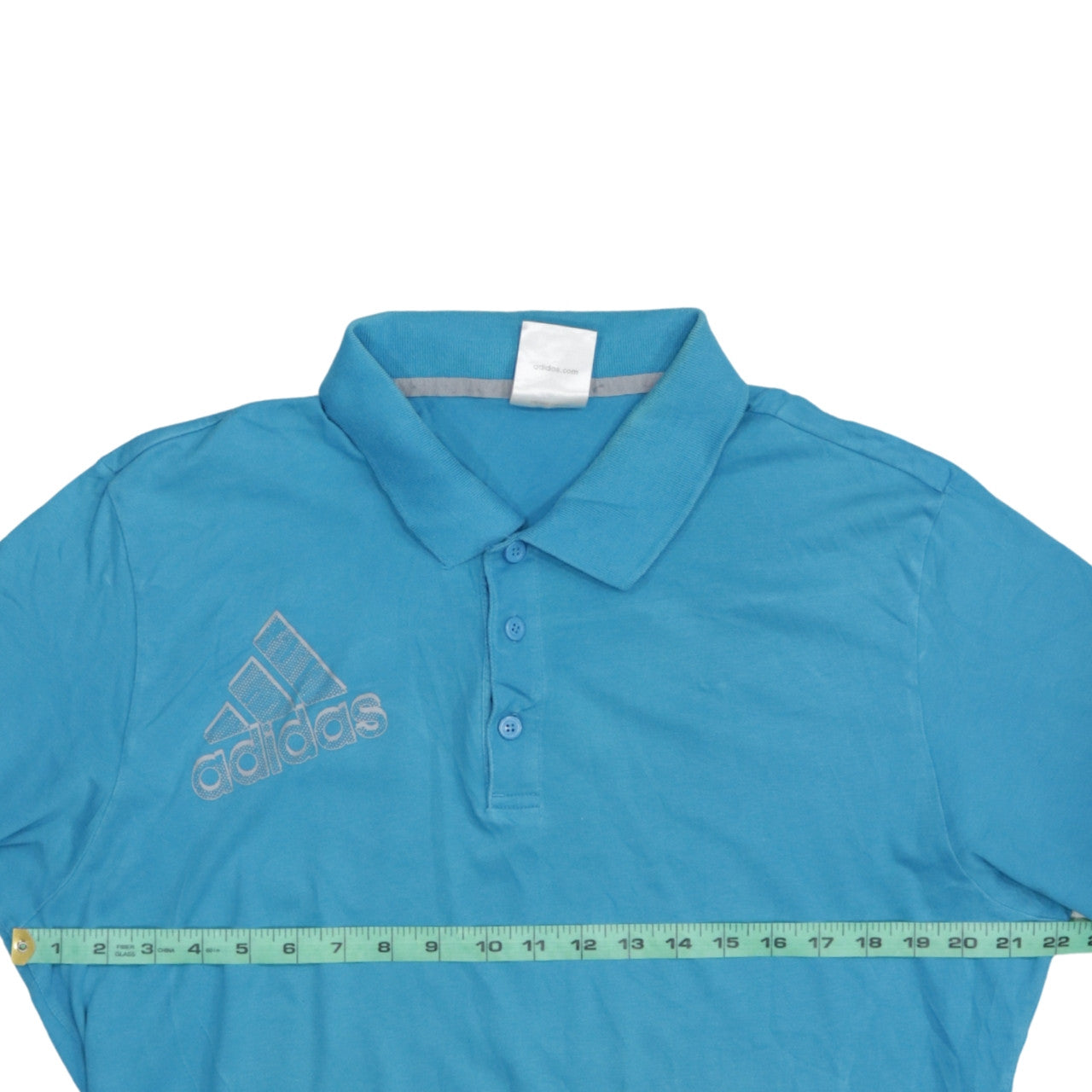 Adidas Men's Blue XL Polo Shirt Cotton Blend Sports Top