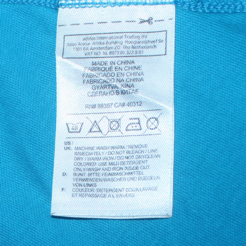 Adidas Men's Blue XL Polo Shirt Cotton Blend Sports Top