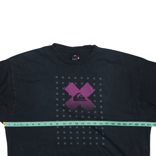 Quiksilver Men’s Black Long Sleeve Graphic Cotton T-Shirt 2XL