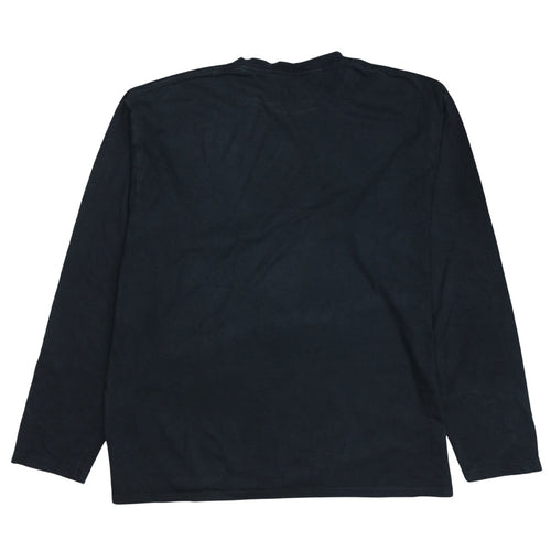 Quiksilver Men’s Black Long Sleeve Graphic Cotton T-Shirt 2XL
