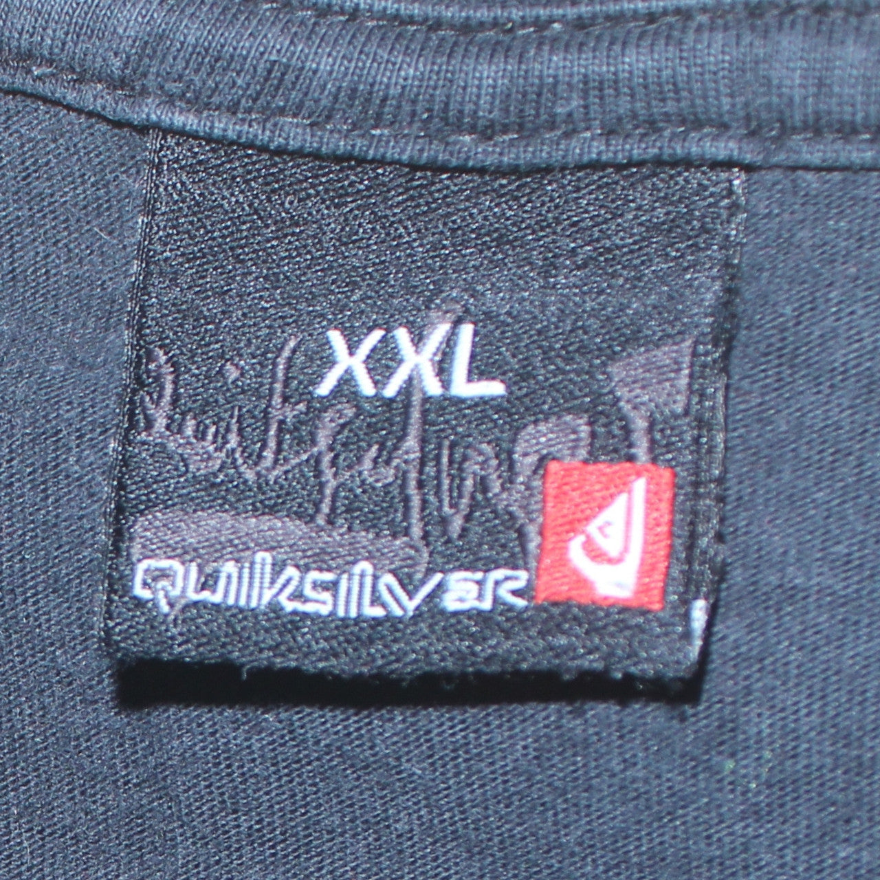 Quiksilver Men’s Black Long Sleeve Graphic Cotton T-Shirt 2XL